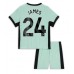 Chelsea Reece James #24 Kopio Lastenvaatteet Kolmas Pelipaita Lasten 2023-24 Lyhyet Hihat (+ shortsit)